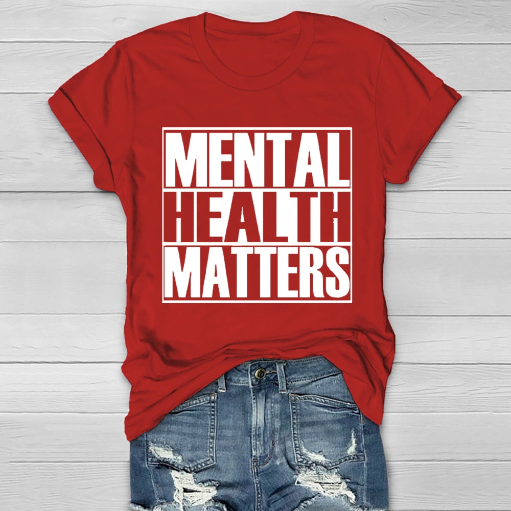 Mental Health Matters Letters Healthwear T-shirt