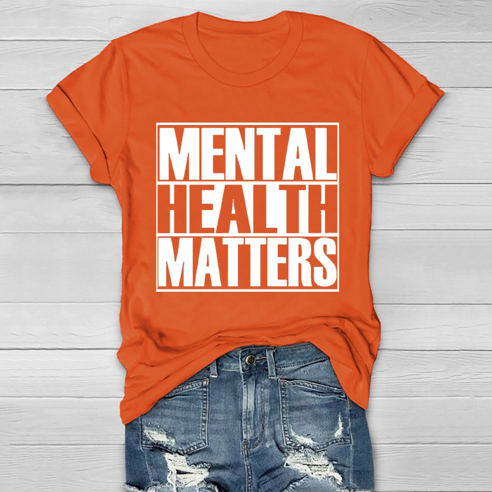 Mental Health Matters Letters Healthwear T-shirt