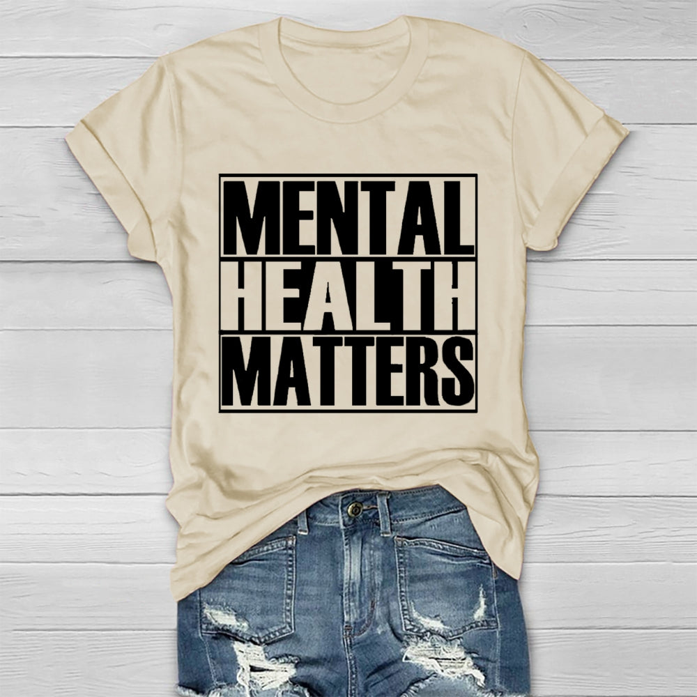 Mental Health Matters Letters Healthwear T-shirt