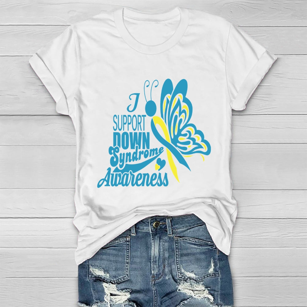 Support Down Syndrome Awareness Healthwear T-shirt