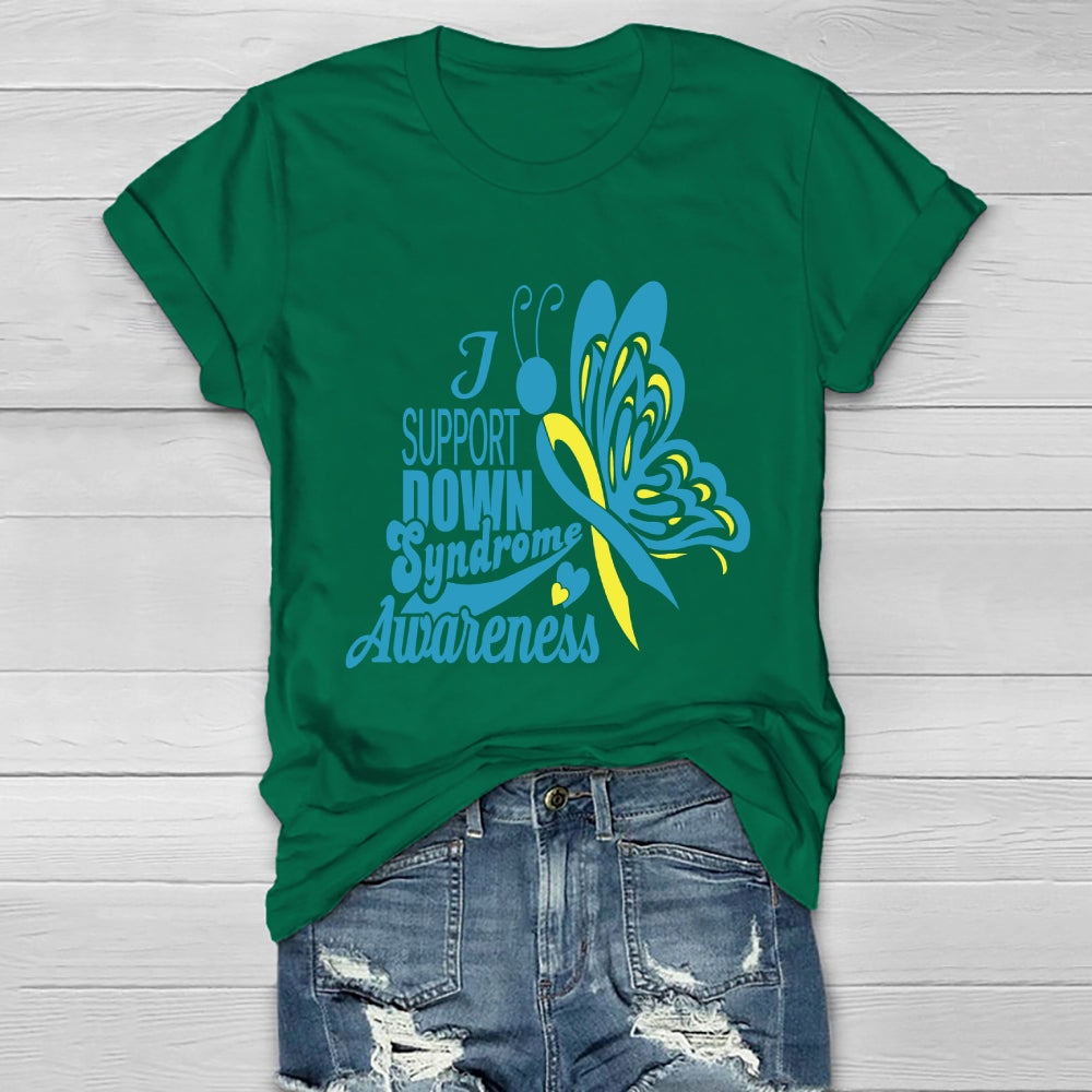 Support Down Syndrome Awareness Healthwear T-shirt