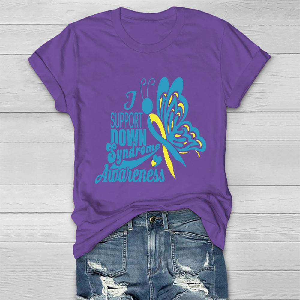 Support Down Syndrome Awareness Healthwear T-shirt