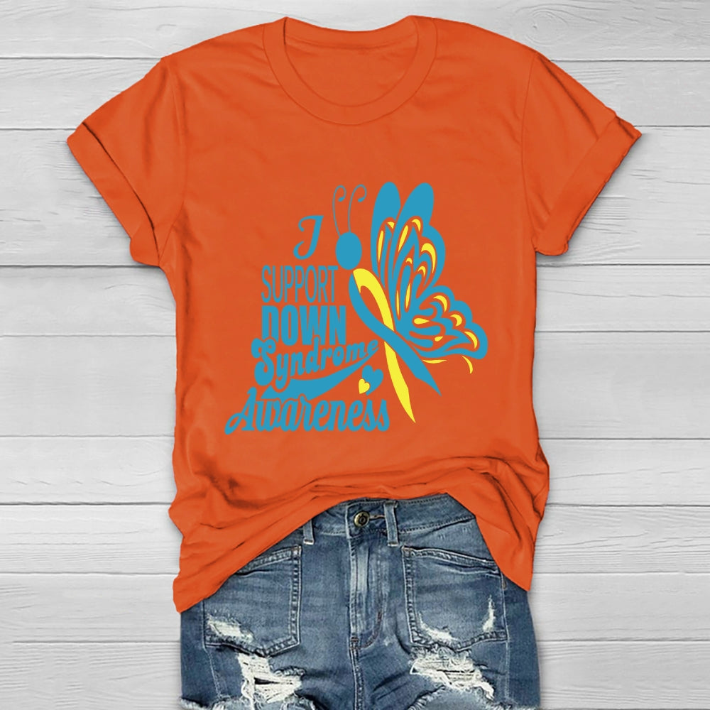 Support Down Syndrome Awareness Healthwear T-shirt