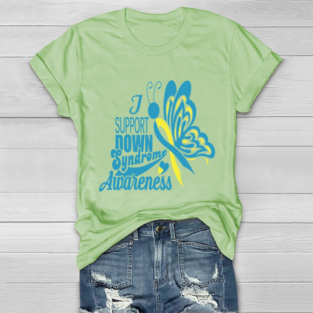 Support Down Syndrome Awareness Healthwear T-shirt