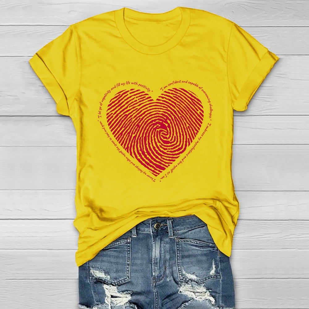 I Let Go Of Negativity And Fill My Life With Positivity  Healthwear T-shirt