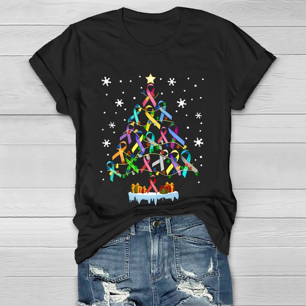 Colorful Ribbons Christmas Healthwear T-shirt