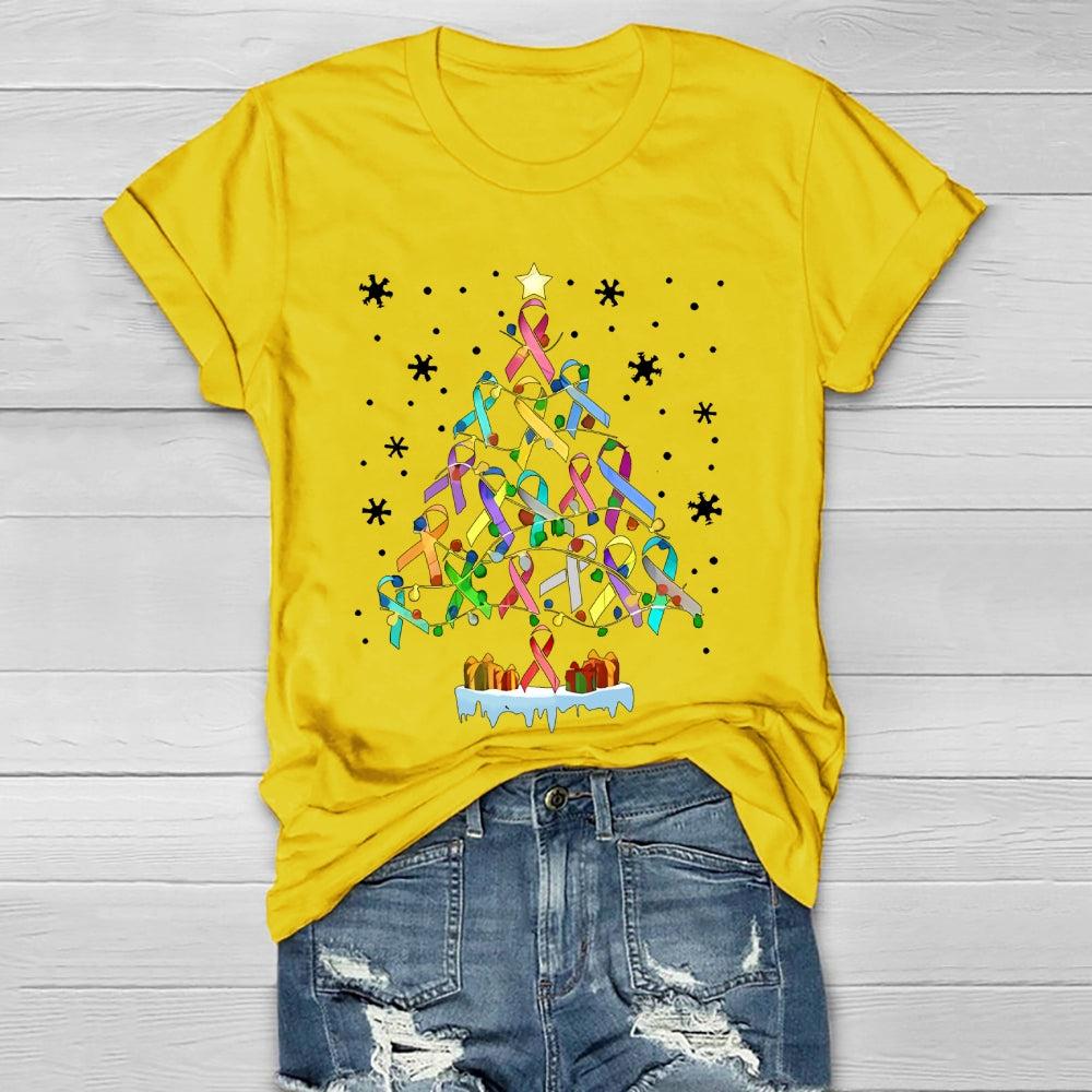 Colorful Ribbons Christmas Healthwear T-shirt
