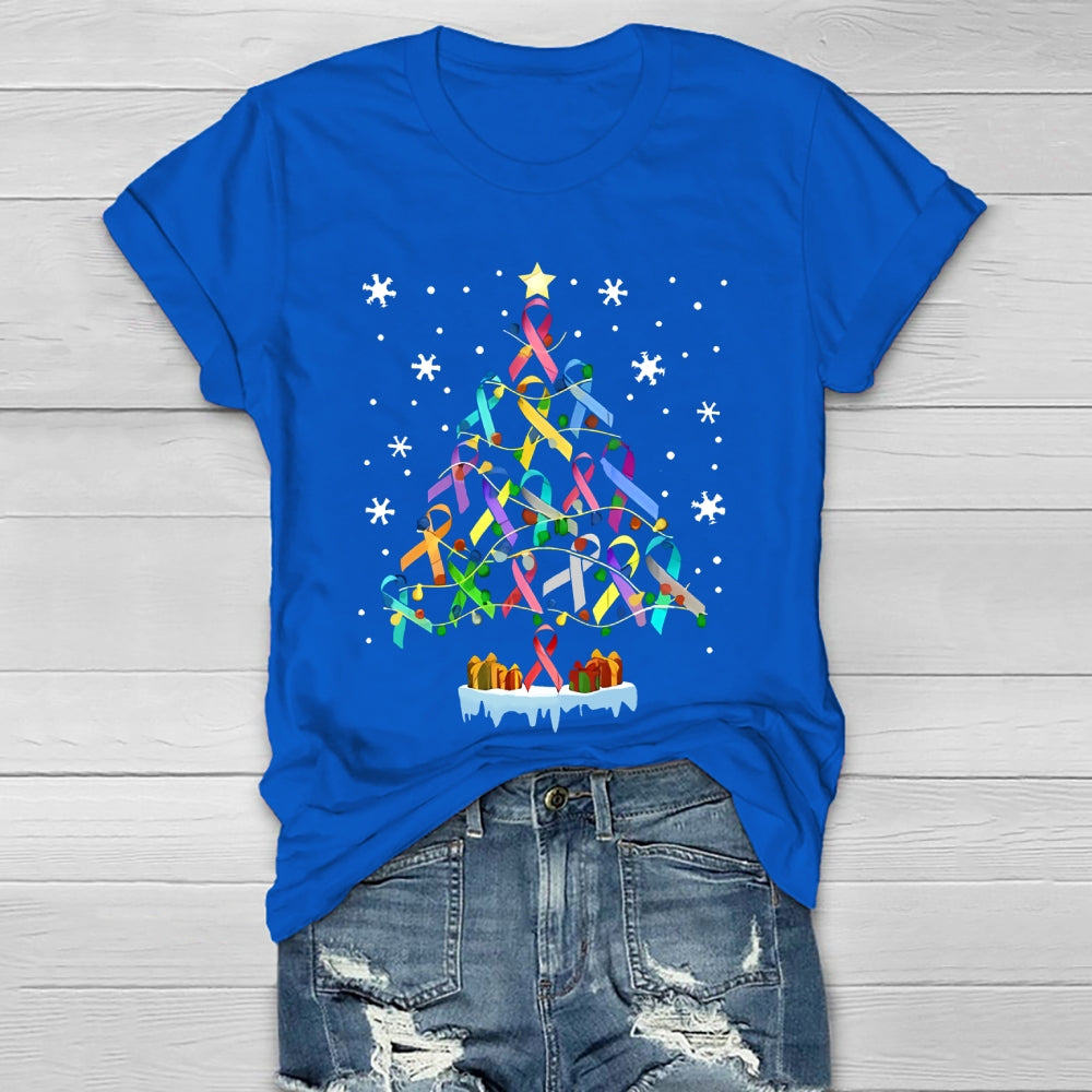 Colorful Ribbons Christmas Healthwear T-shirt