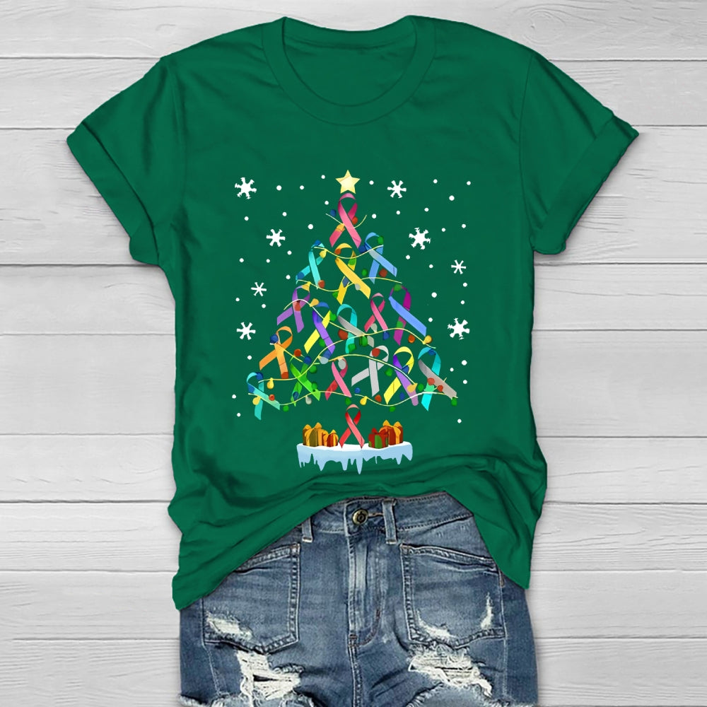 Colorful Ribbons Christmas Healthwear T-shirt