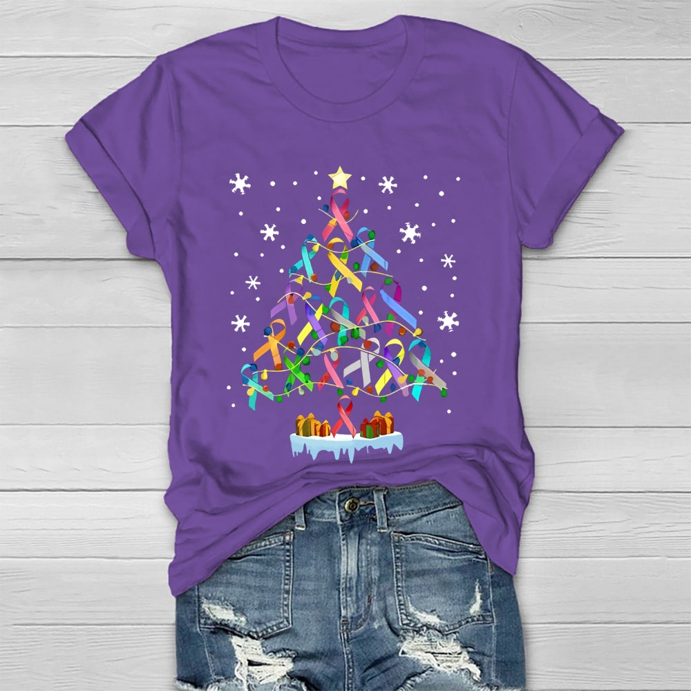 Colorful Ribbons Christmas Healthwear T-shirt