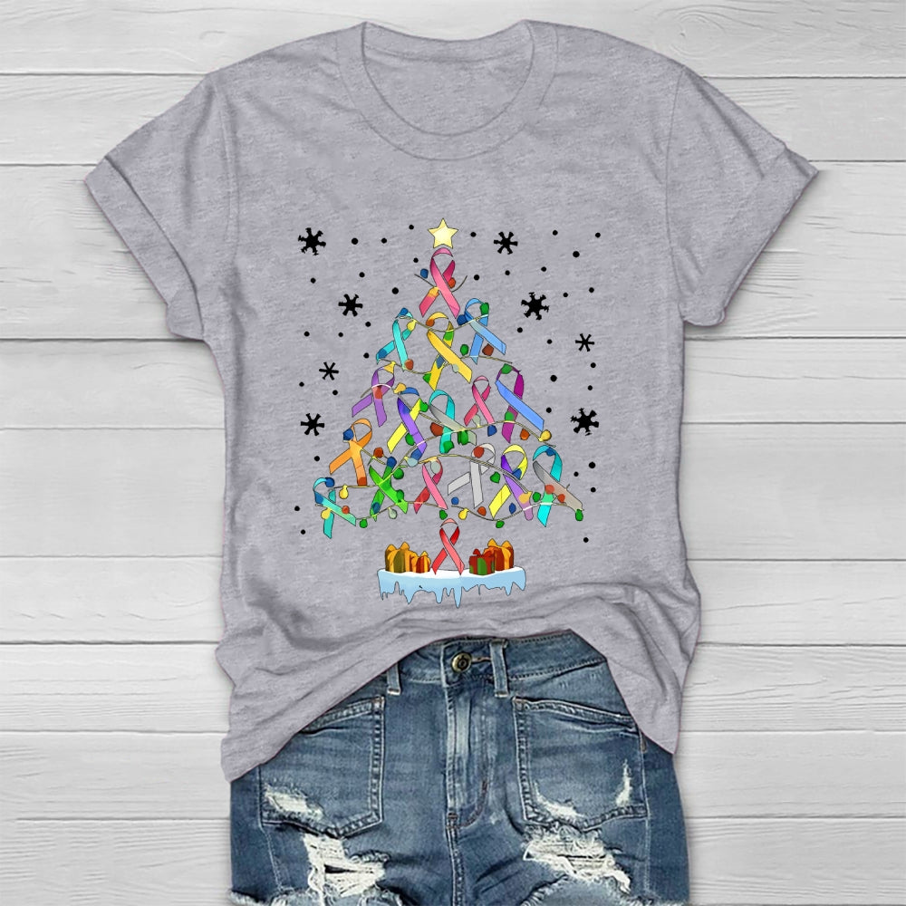 Colorful Ribbons Christmas Healthwear T-shirt