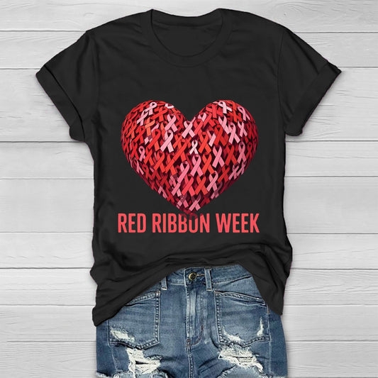Red Ribbon Week Healthwear T-shirt