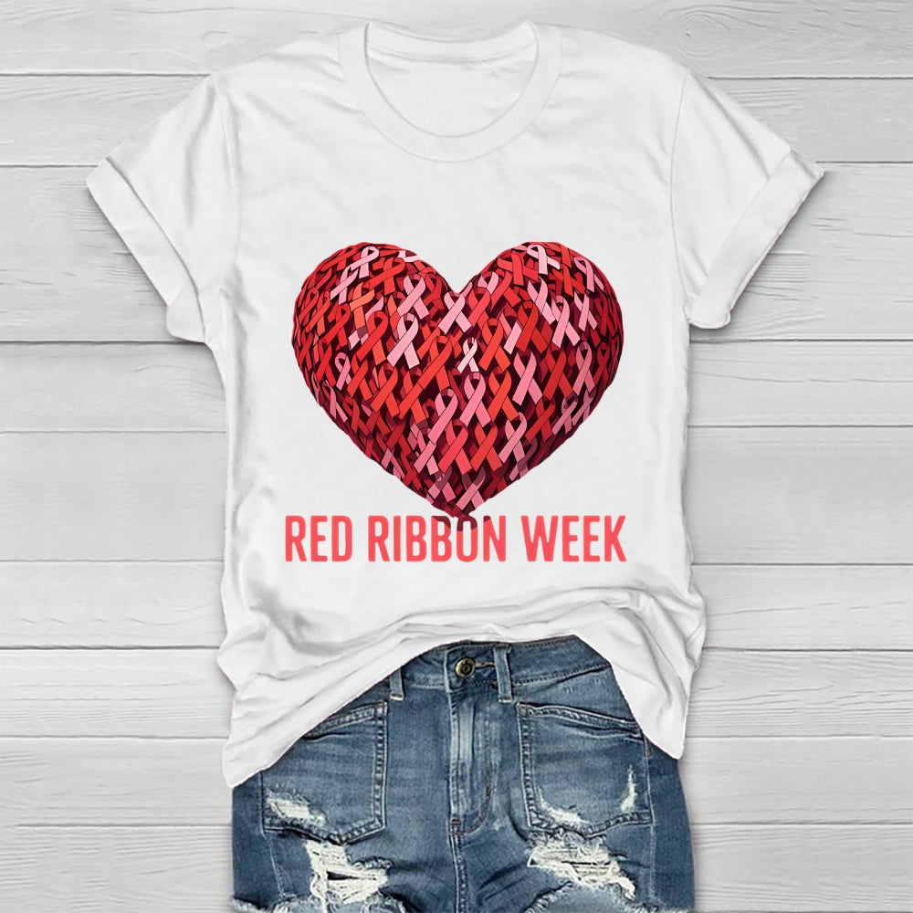 Red Ribbon Week Healthwear T-shirt