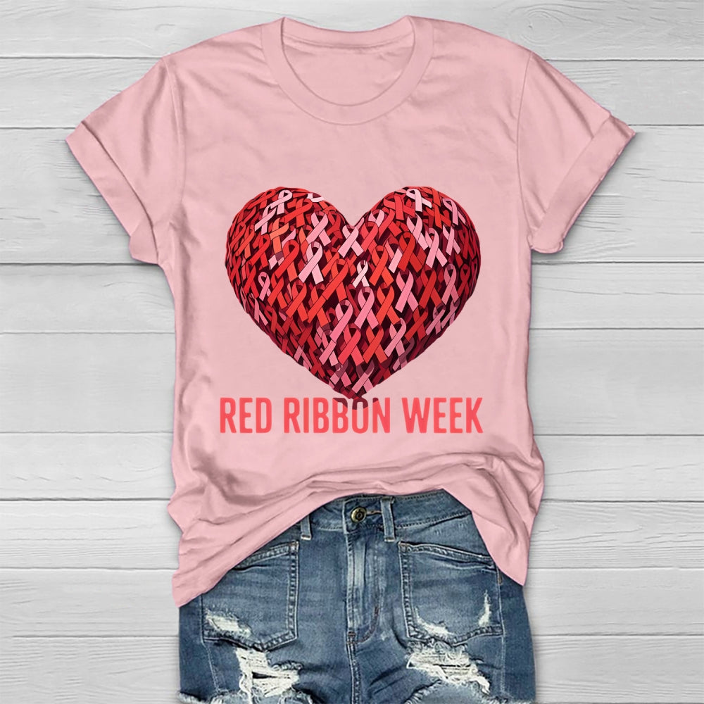 Red Ribbon Week Healthwear T-shirt