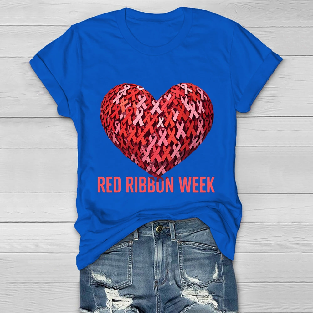 Red Ribbon Week Healthwear T-shirt