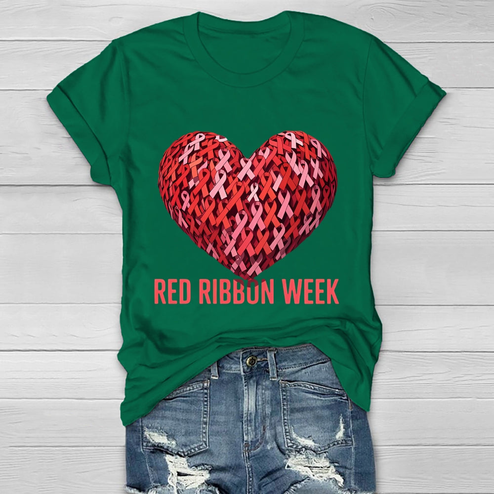 Red Ribbon Week Healthwear T-shirt