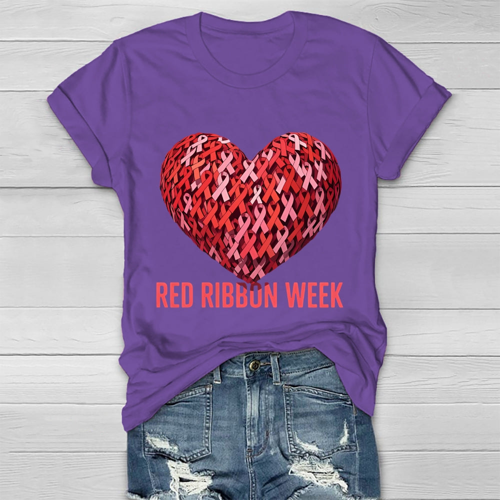 Red Ribbon Week Healthwear T-shirt