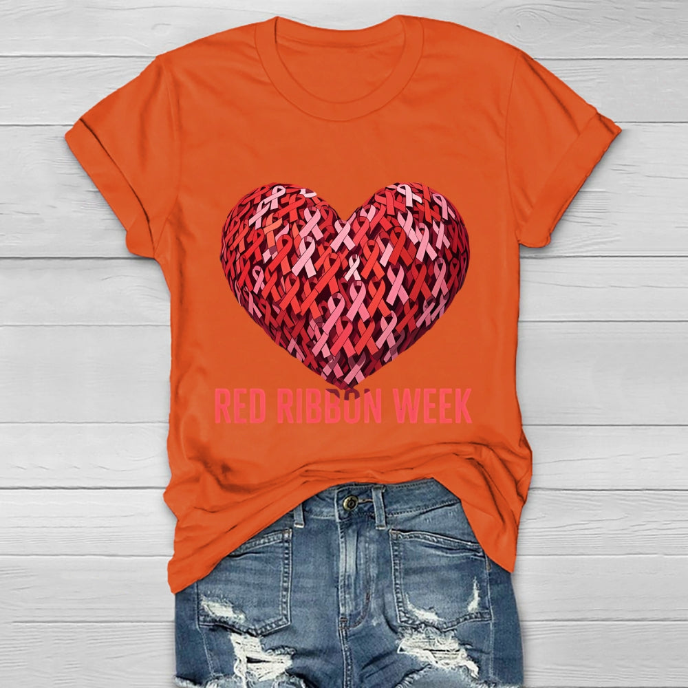 Red Ribbon Week Healthwear T-shirt