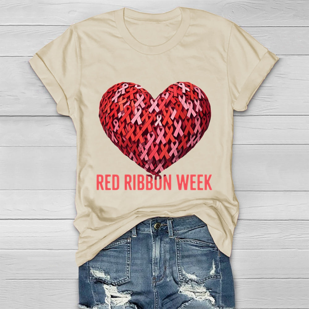 Red Ribbon Week Healthwear T-shirt