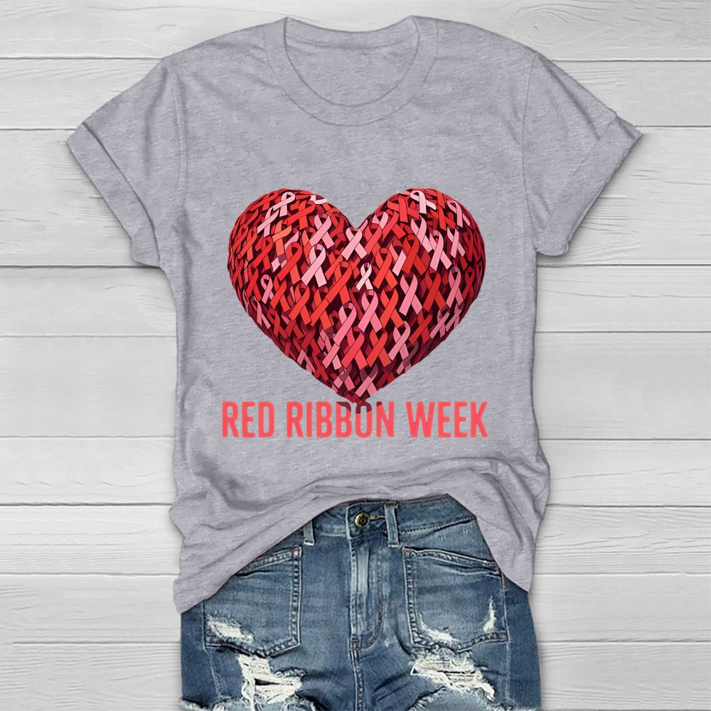 Red Ribbon Week Healthwear T-shirt