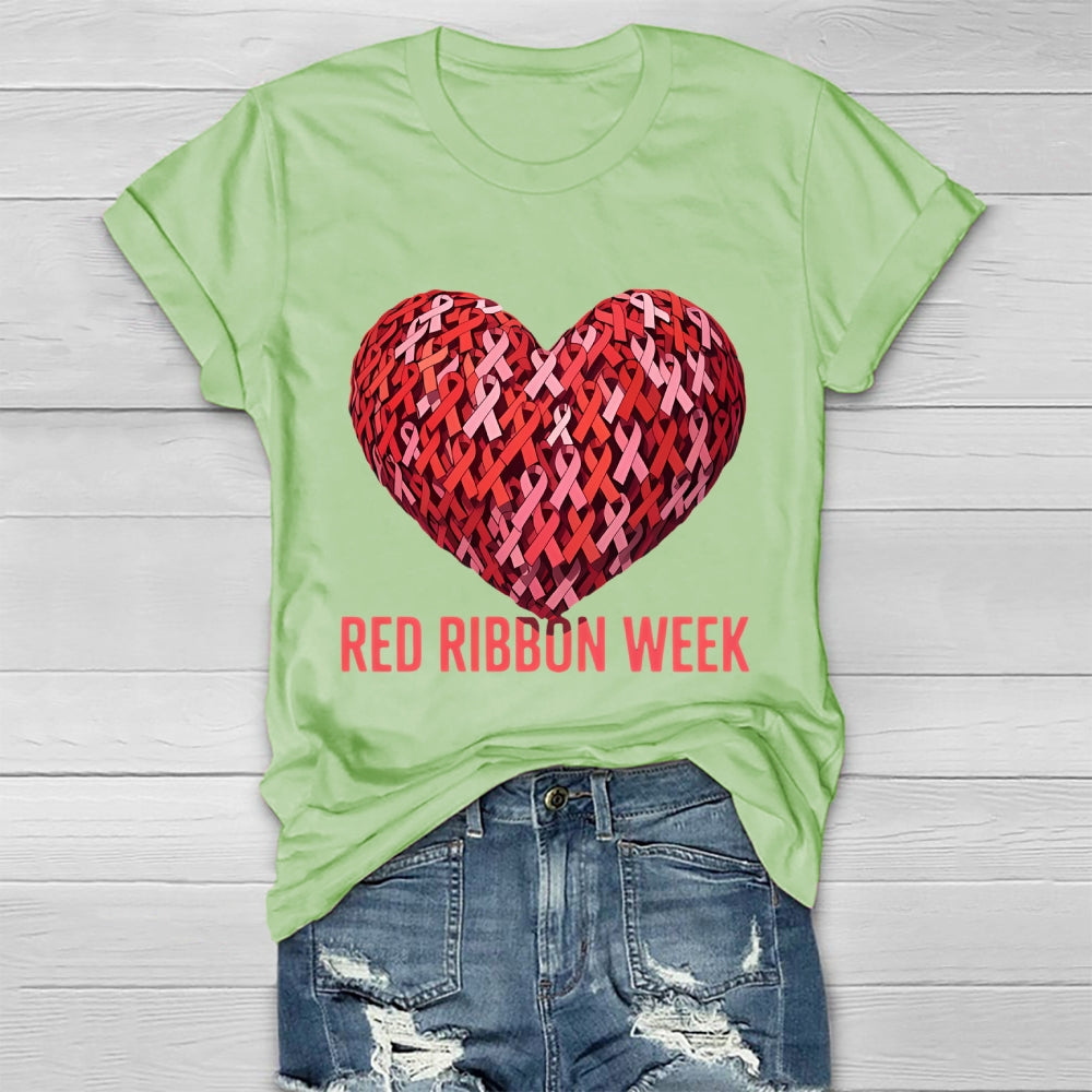 Red Ribbon Week Healthwear T-shirt