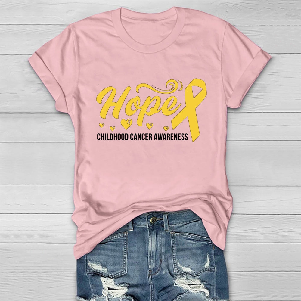 Hope Childhood Cancer Awareness Healthwear T-shirt