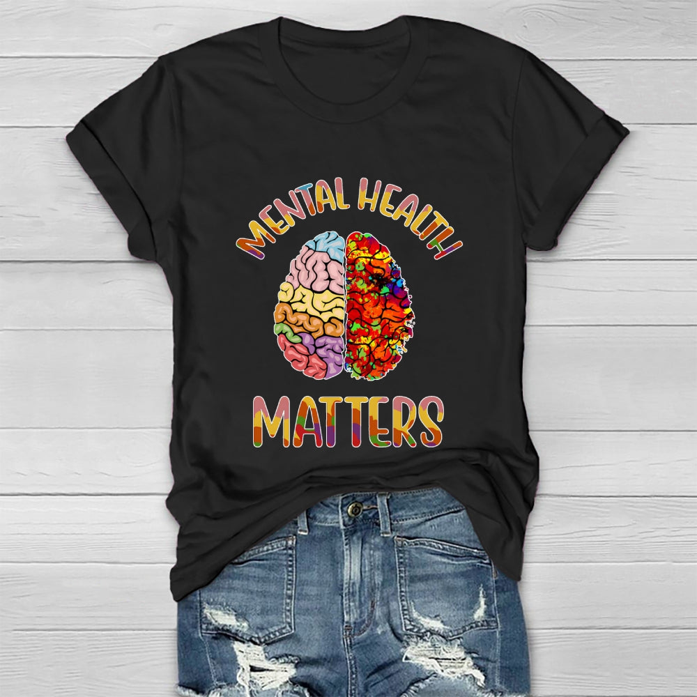Mental Health Matters Brain Healthwear T-shirt