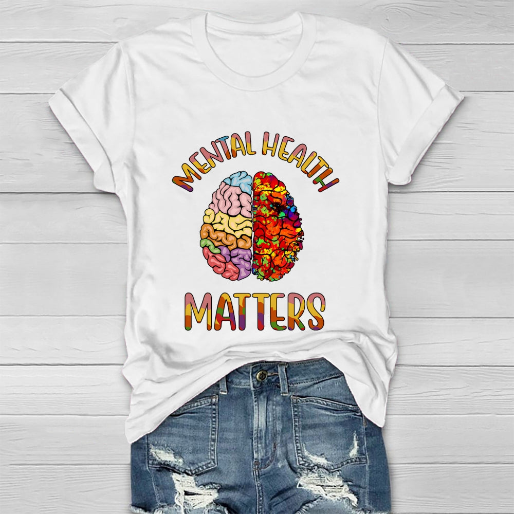 Mental Health Matters Brain Healthwear T-shirt