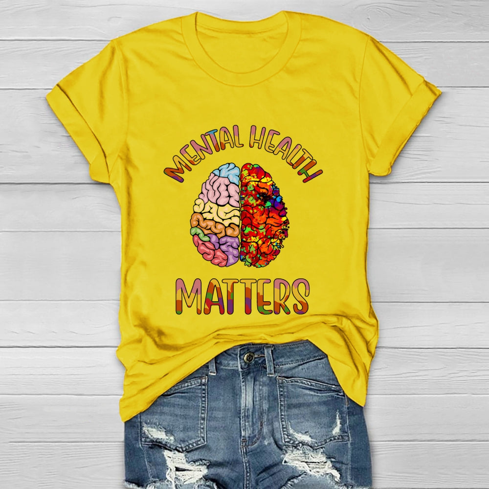 Mental Health Matters Brain Healthwear T-shirt