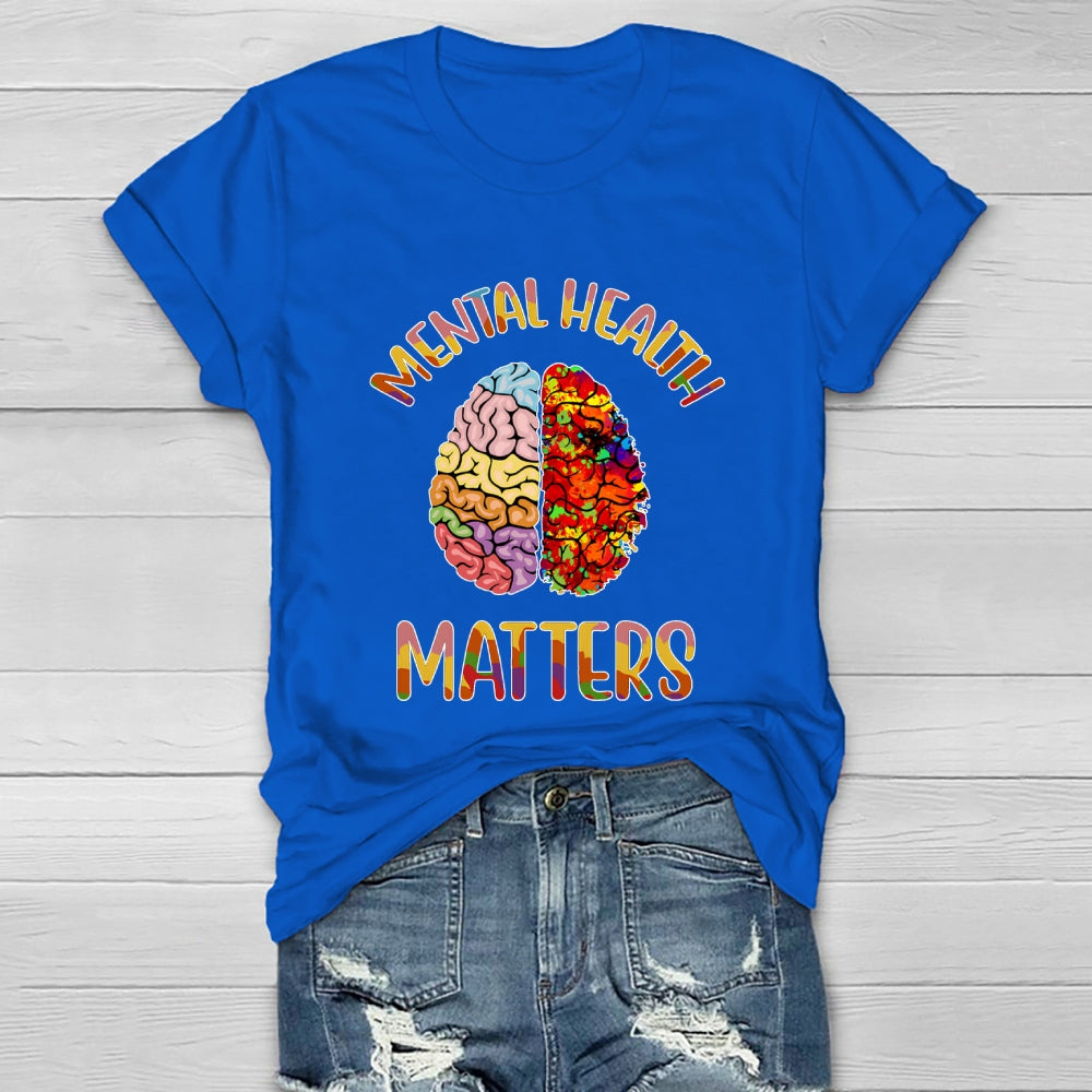 Mental Health Matters Brain Healthwear T-shirt