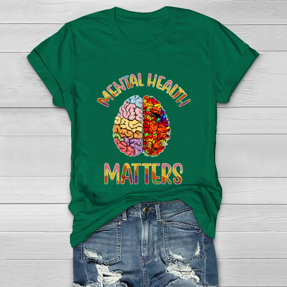 Mental Health Matters Brain Healthwear T-shirt