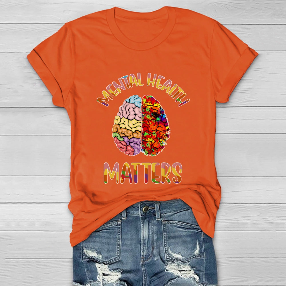 Mental Health Matters Brain Healthwear T-shirt