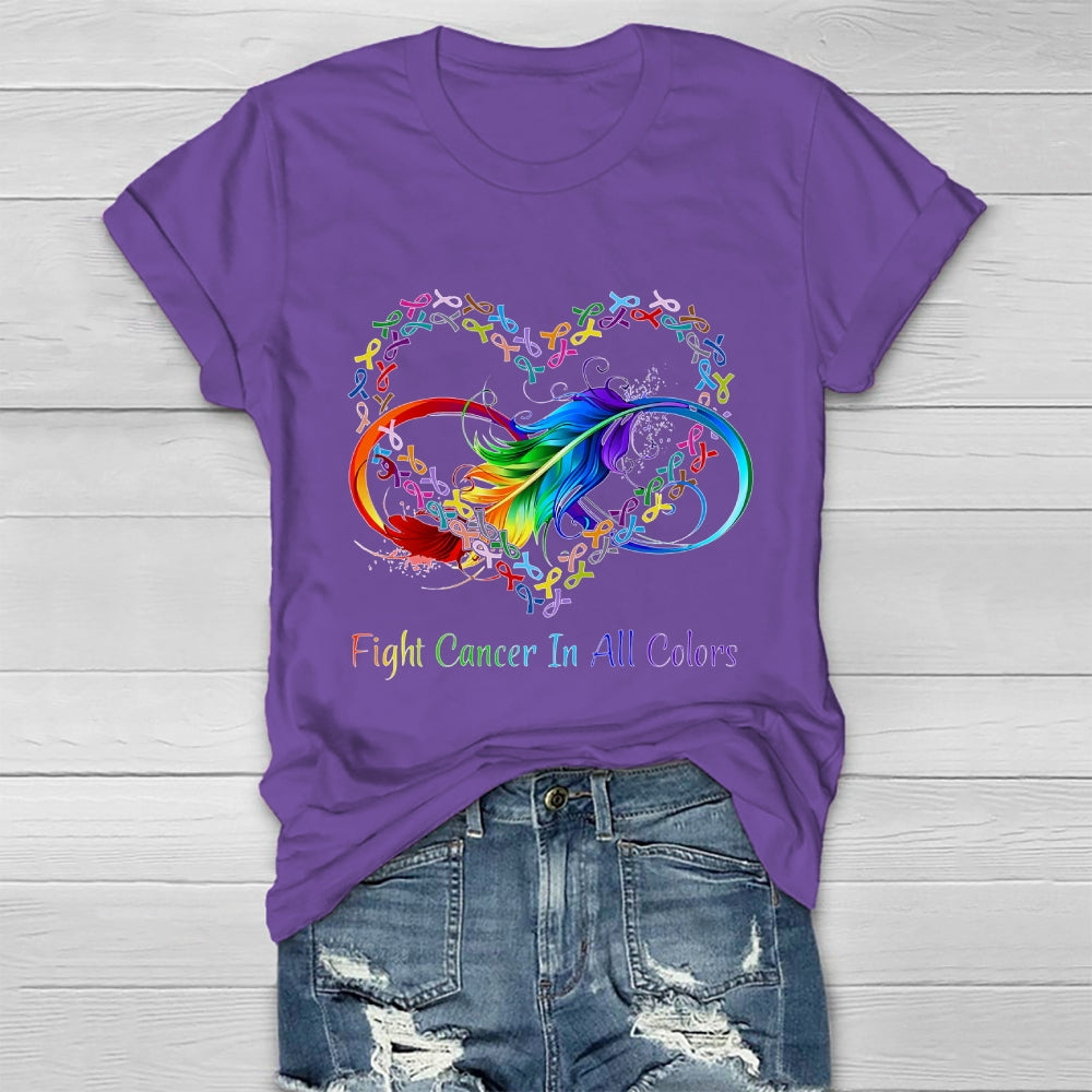 Fight Cancer In All Colors  Healthwear T-shirt