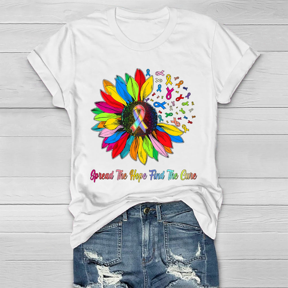 Spread The Hope Find The Cure Healthwear T-shirt