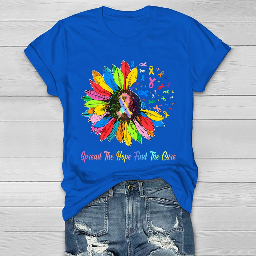 Spread The Hope Find The Cure Healthwear T-shirt