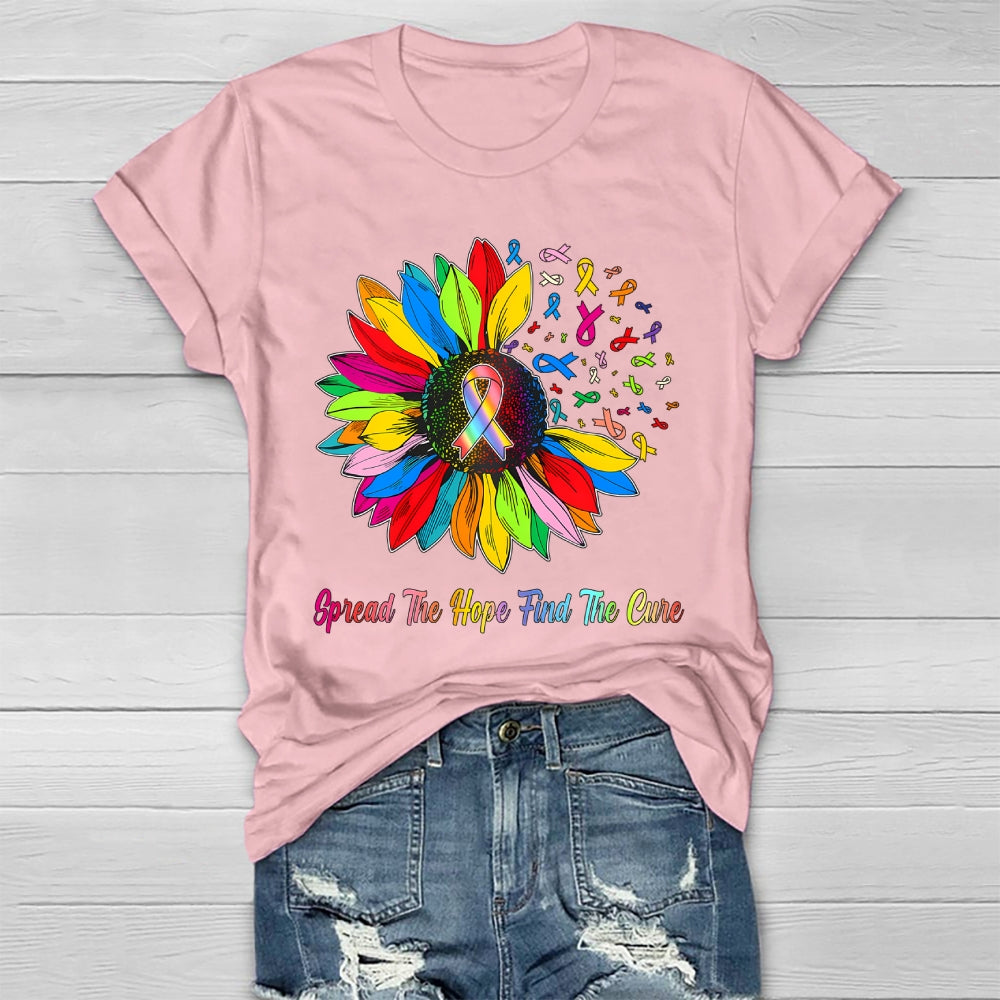 Spread The Hope Find The Cure Healthwear T-shirt