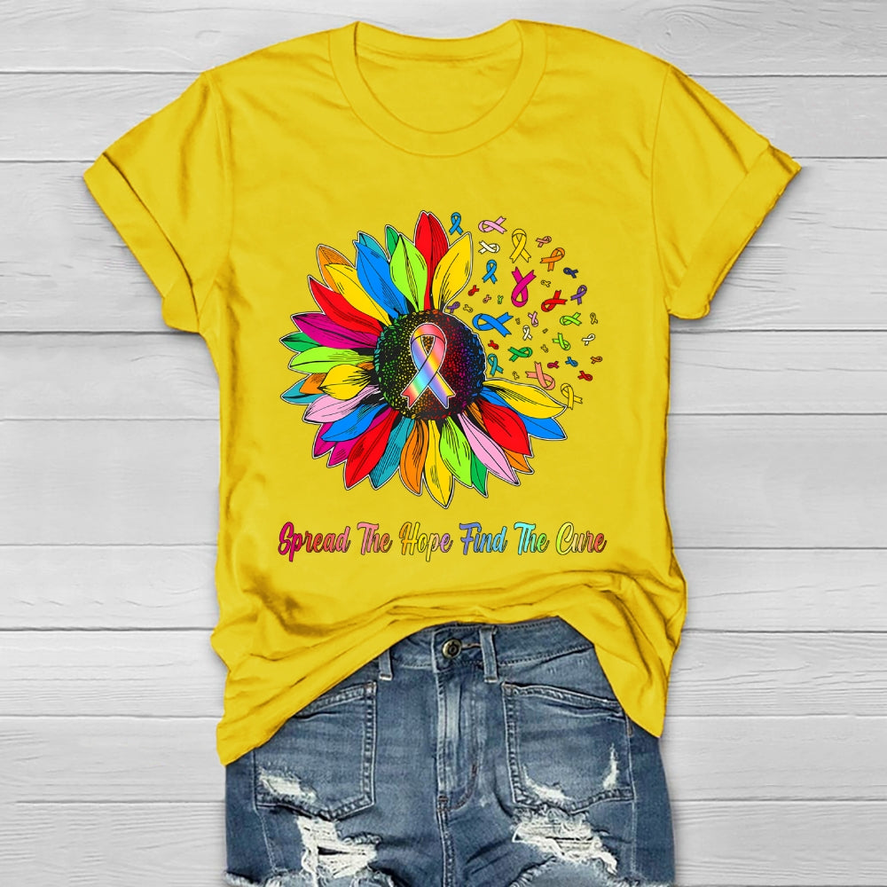 Spread The Hope Find The Cure Healthwear T-shirt