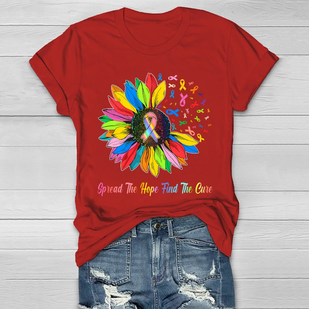 Spread The Hope Find The Cure Healthwear T-shirt