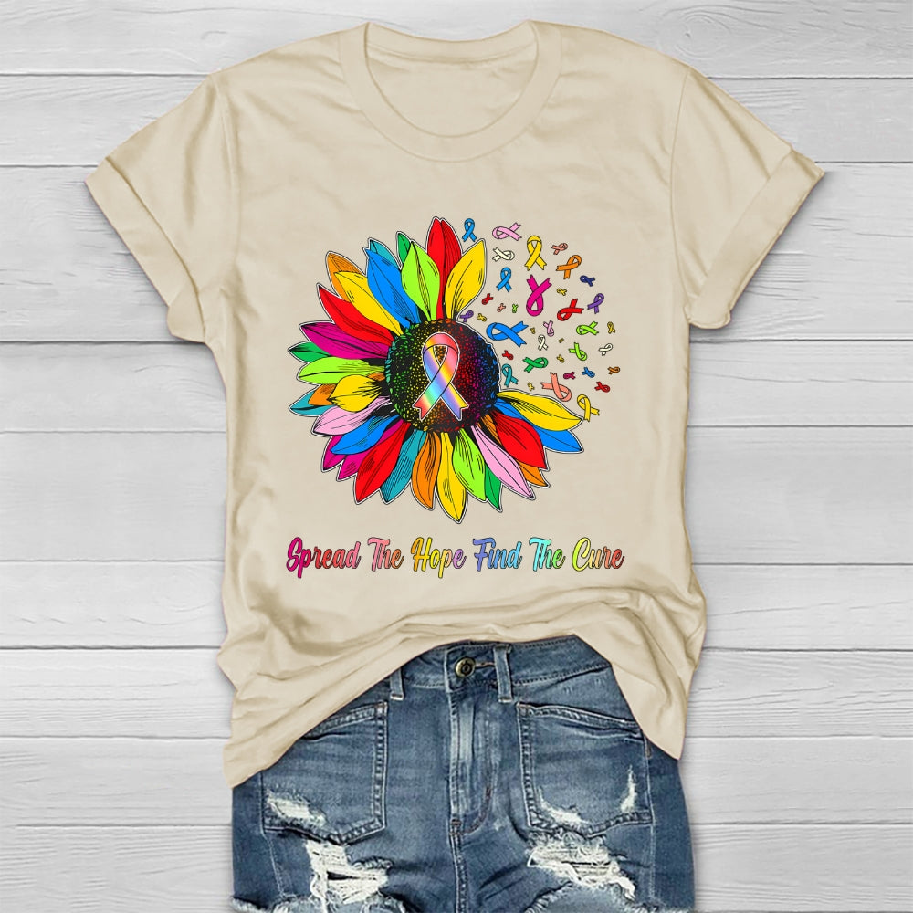 Spread The Hope Find The Cure Healthwear T-shirt
