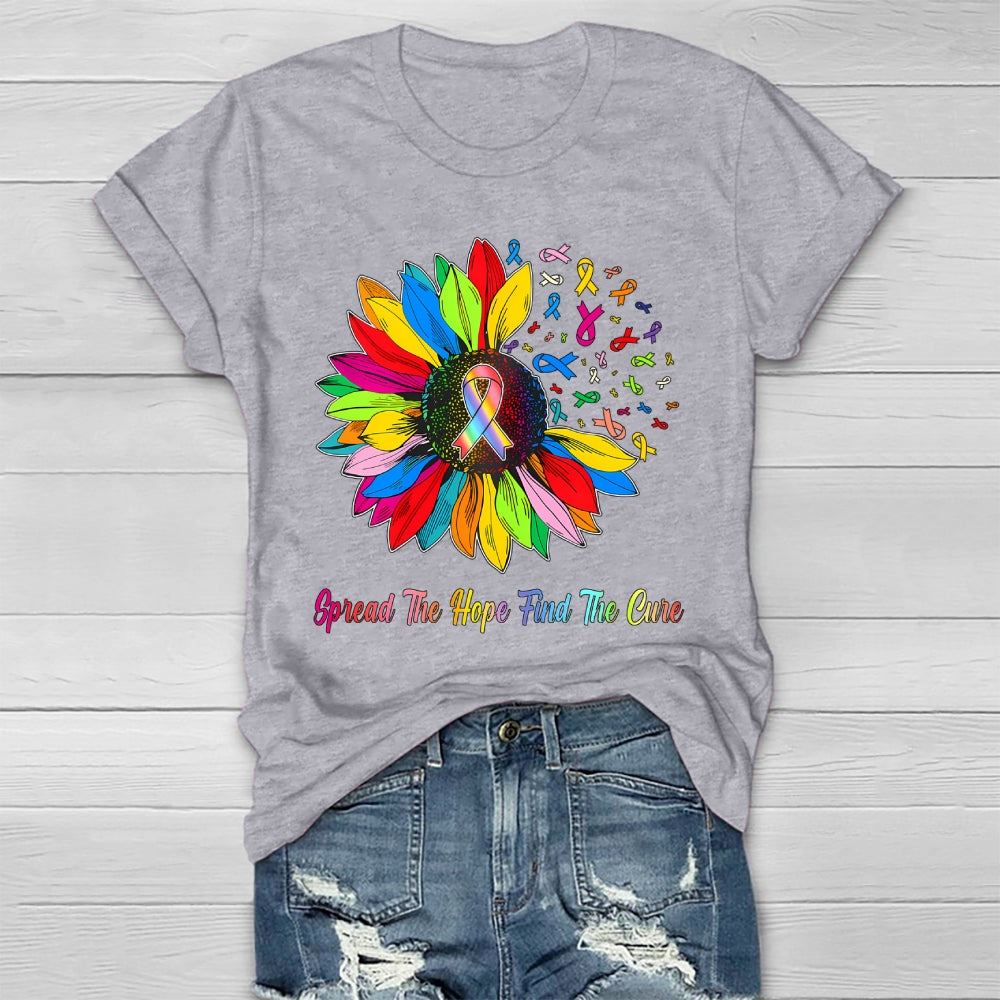 Spread The Hope Find The Cure Healthwear T-shirt
