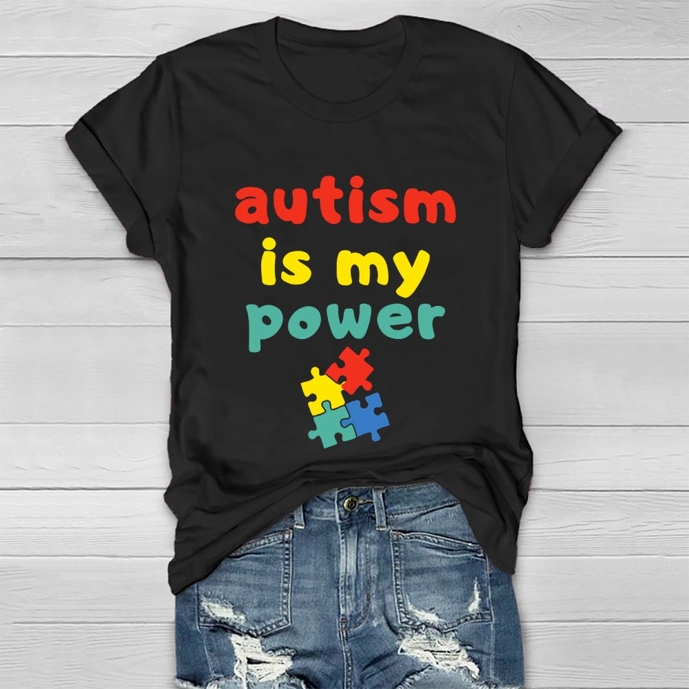Autism Is My Power Healthwear T-shirt