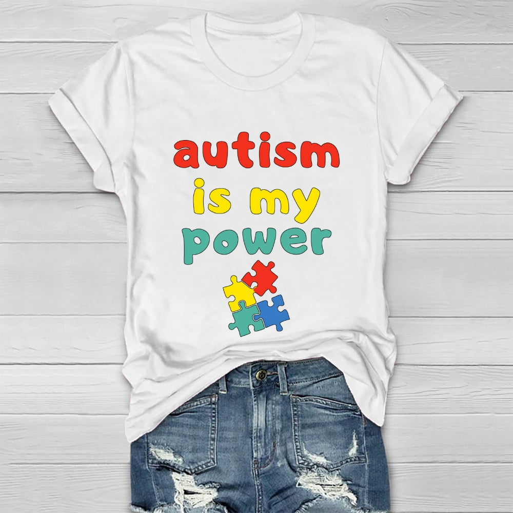 Autism Is My Power Healthwear T-shirt