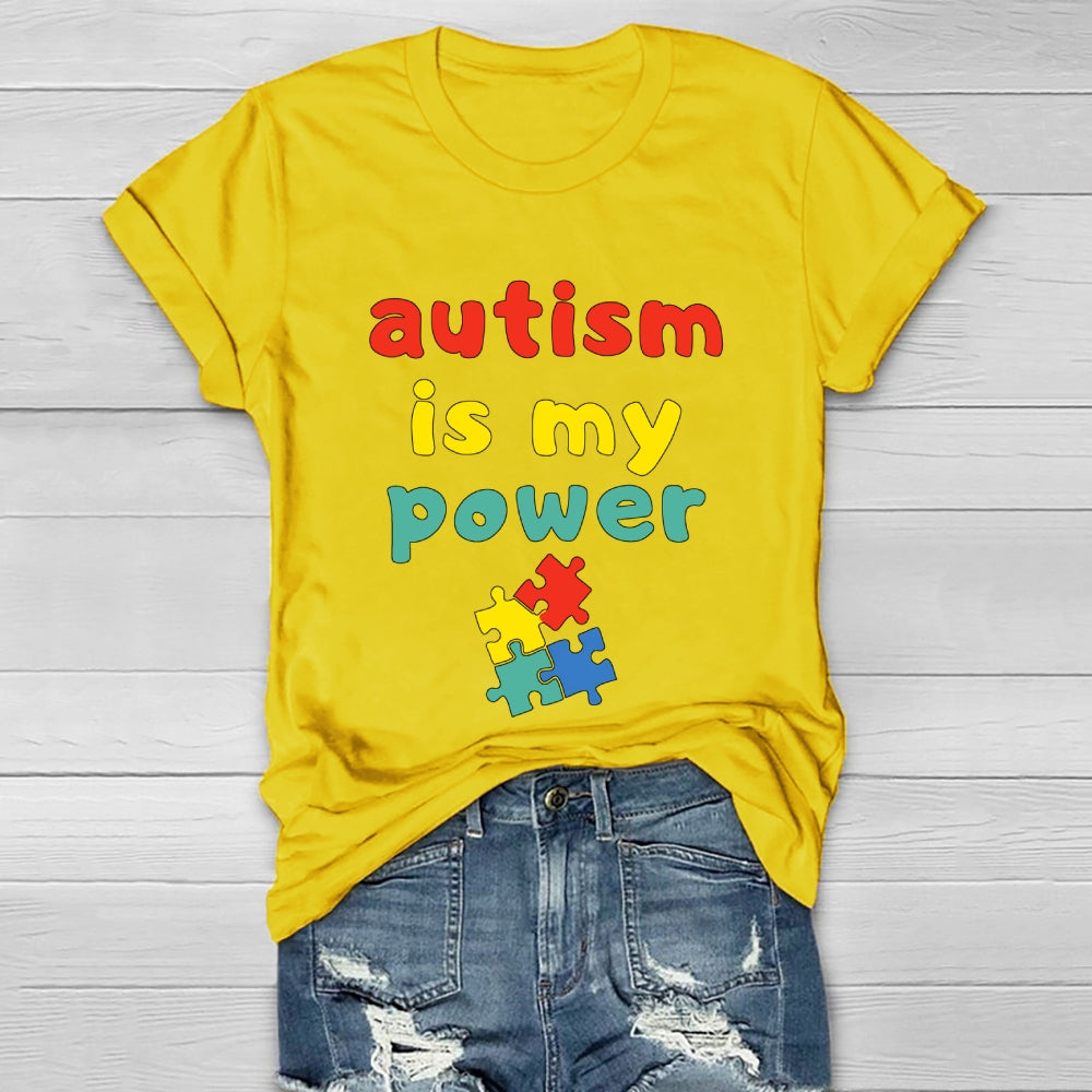 Autism Is My Power Healthwear T-shirt