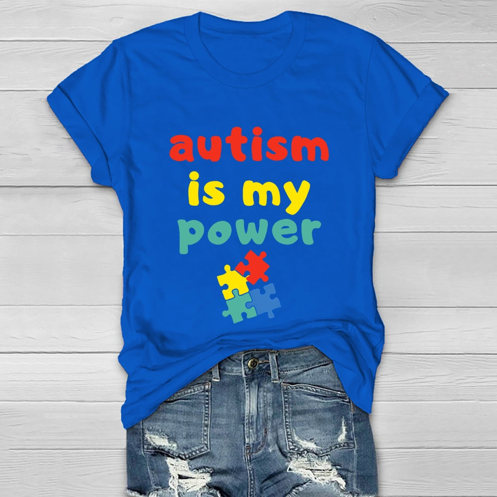 Autism Is My Power Healthwear T-shirt