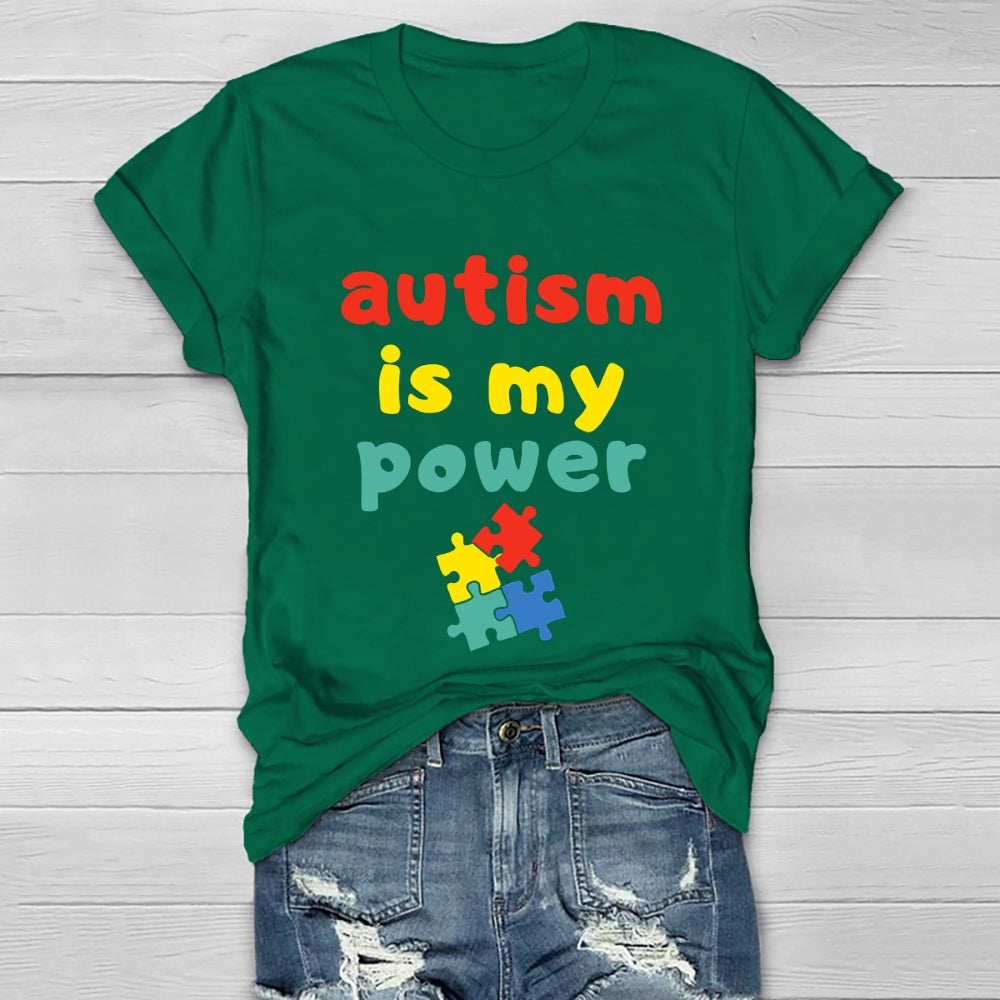 Autism Is My Power Healthwear T-shirt