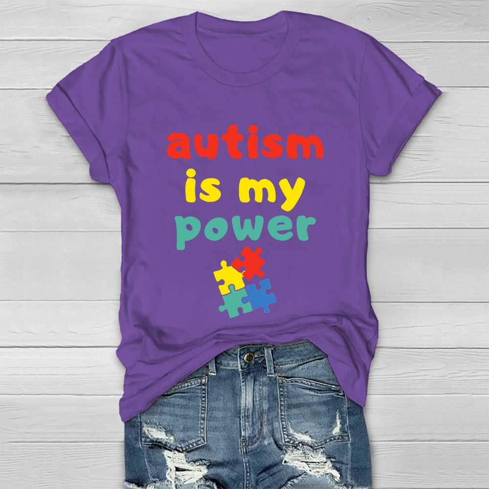 Autism Is My Power Healthwear T-shirt