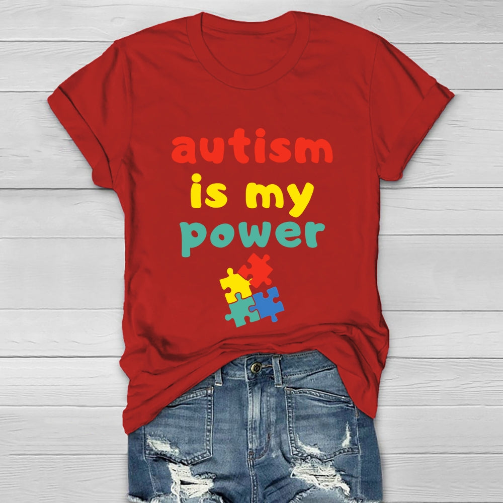 Autism Is My Power Healthwear T-shirt