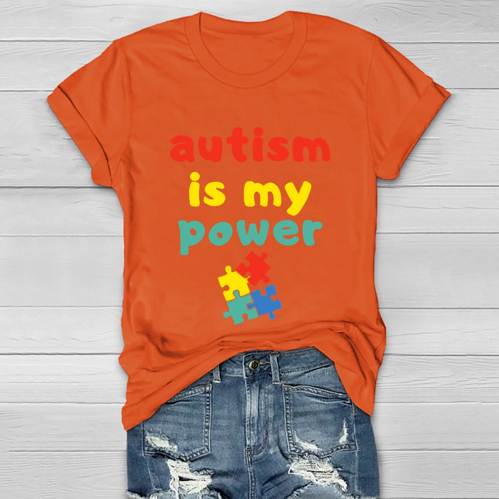 Autism Is My Power Healthwear T-shirt