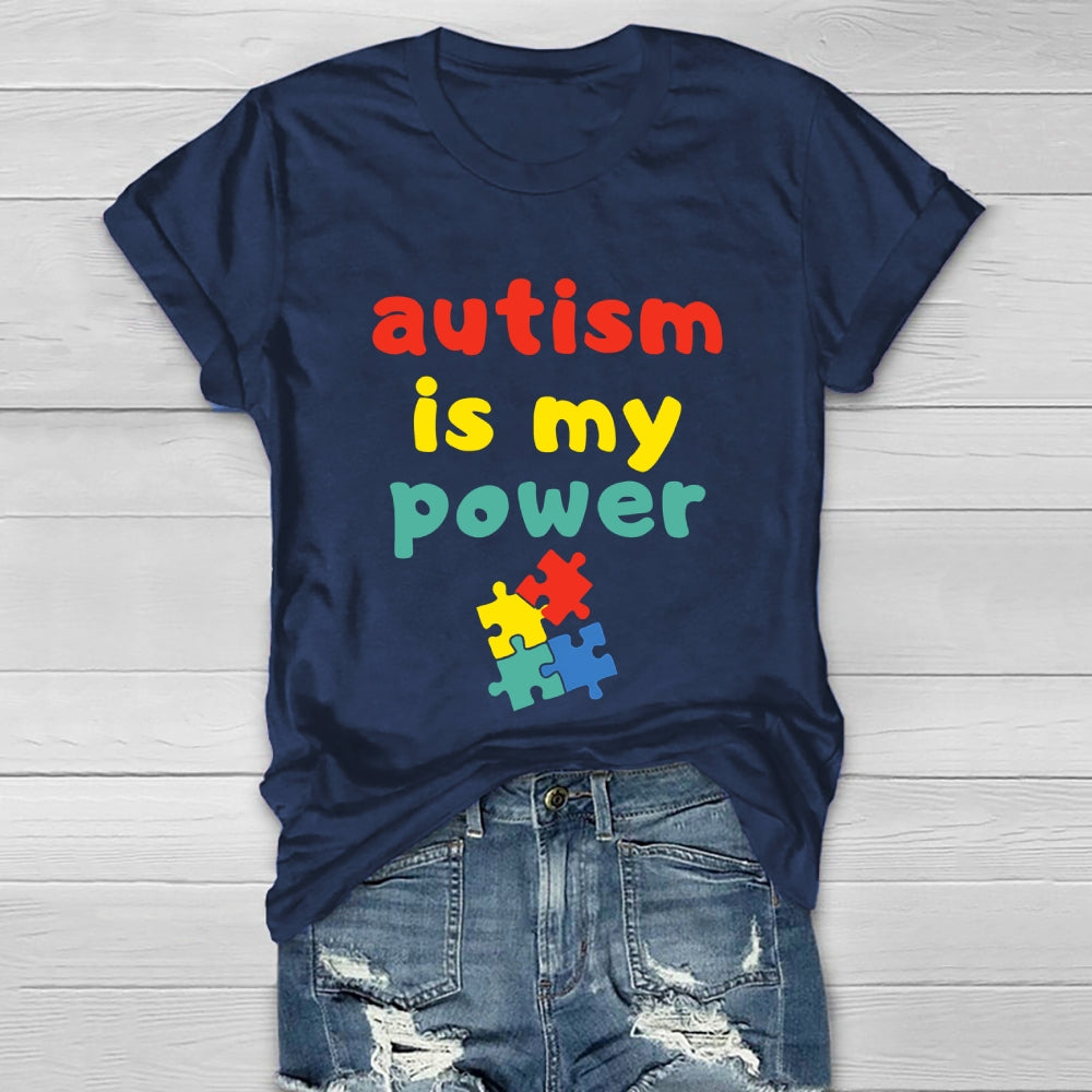 Autism Is My Power Healthwear T-shirt