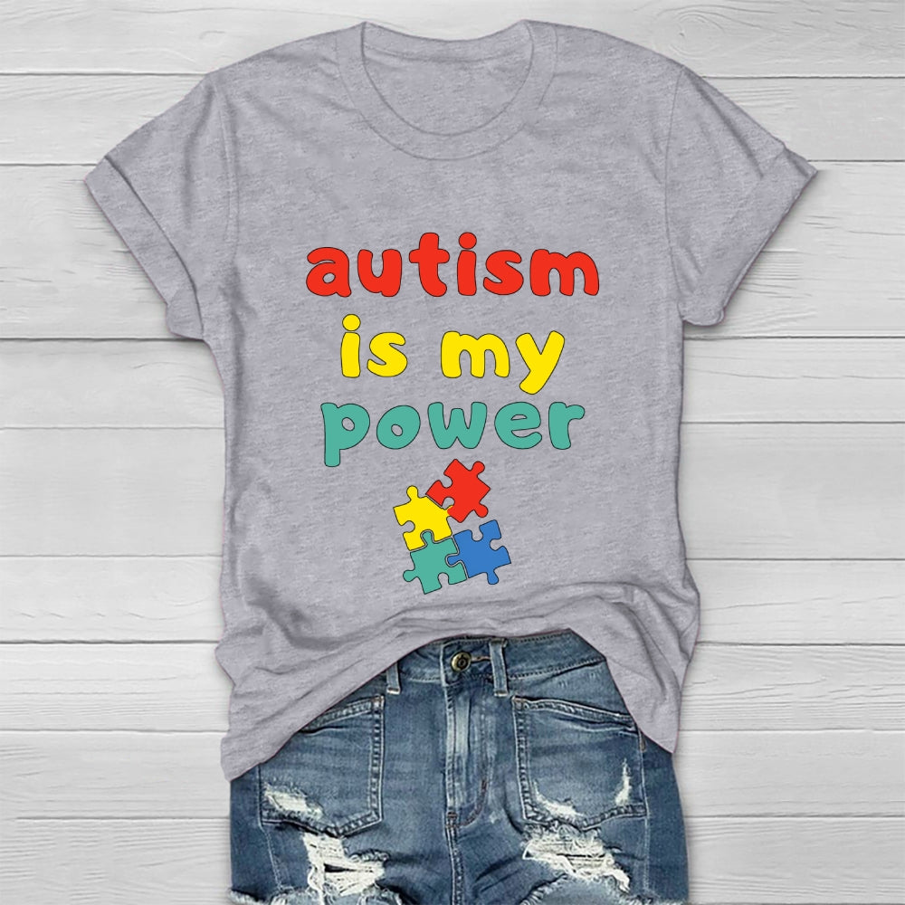 Autism Is My Power Healthwear T-shirt